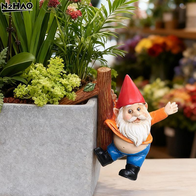 New Resin Snail Planter Pot Hugger Flower Figurine Art Patio Lawn Yard Outdoor Fence Hanger AnimalOrnament Patio Garden Display