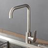 Stainless Steel Telescopic Rotatable Pull-Out Kitchen Faucet with Dual Water Outlets
