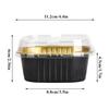 50Pcs Mini Cake Cup Aluminum Foil Cupcake Wrappers Baking Cups Cases Muffin Boxes Non-Stick Pudding Dessert Cups Kitchen Tools