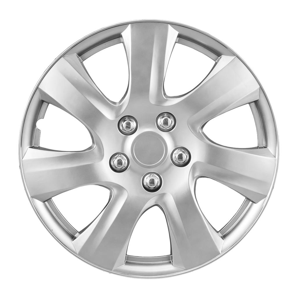 Hubcaps Wheel Covers, 16 Inch Set of 4 Wheel Rim Cover Hubcaps OEM Style Replacement, R16 Size Snap On Car Hub Caps, Universal 7-Spoke ABS Tire Rim