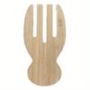 Handgefertigtes Salatlöffel-Set aus Holz - Natürliches Teak-Rührwerkzeug für Suppe, zum Mischen, kratzfest & umweltfreundliches Küchenwerkzeug
