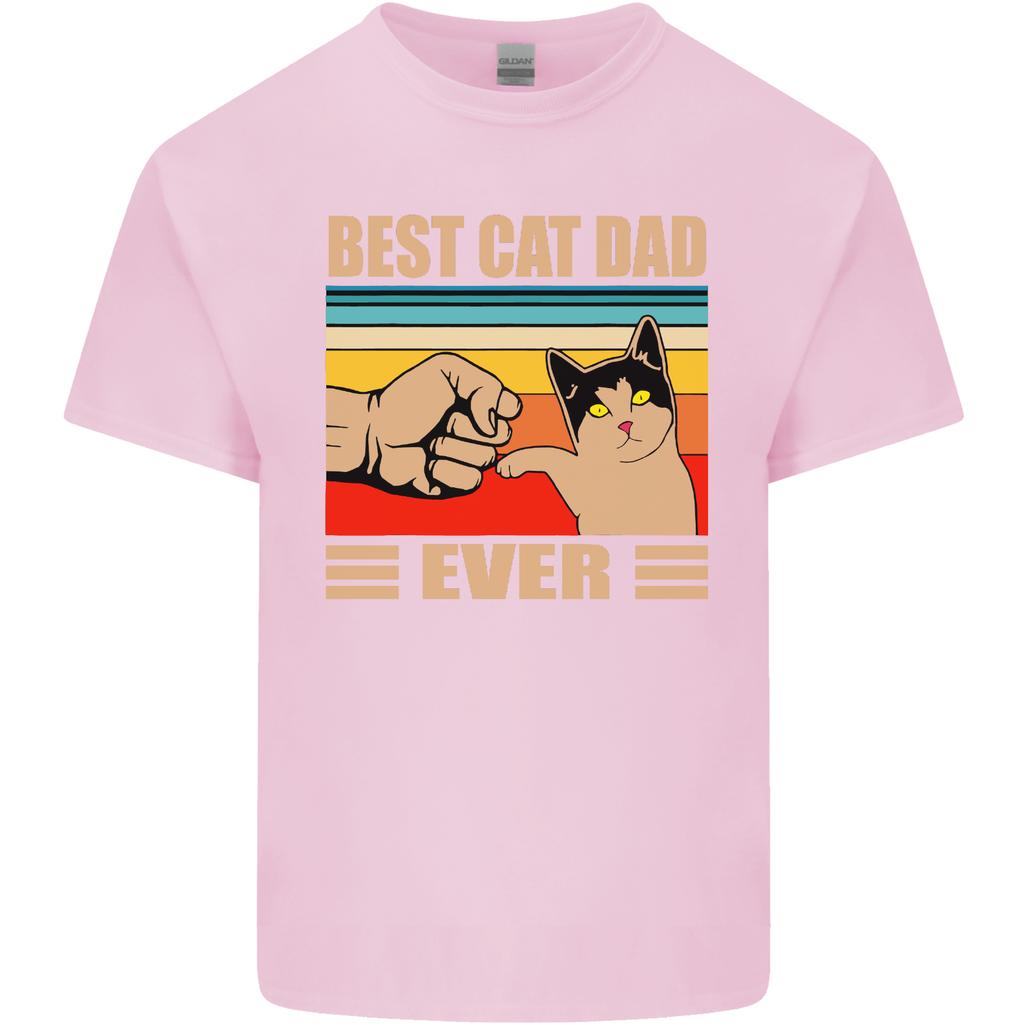 Best Cat Dad Ever Funny Fathers Day Unisexs Light Cotton TShirt