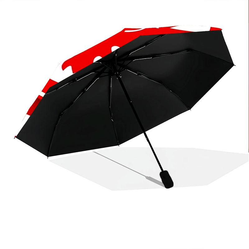 1 PC Automatic Folding Umbrella - Eintracht Frankfurt Custom Name Pattern, Portable & Foldable Design with 8 Ribs, Christmas Birthday Gifts
