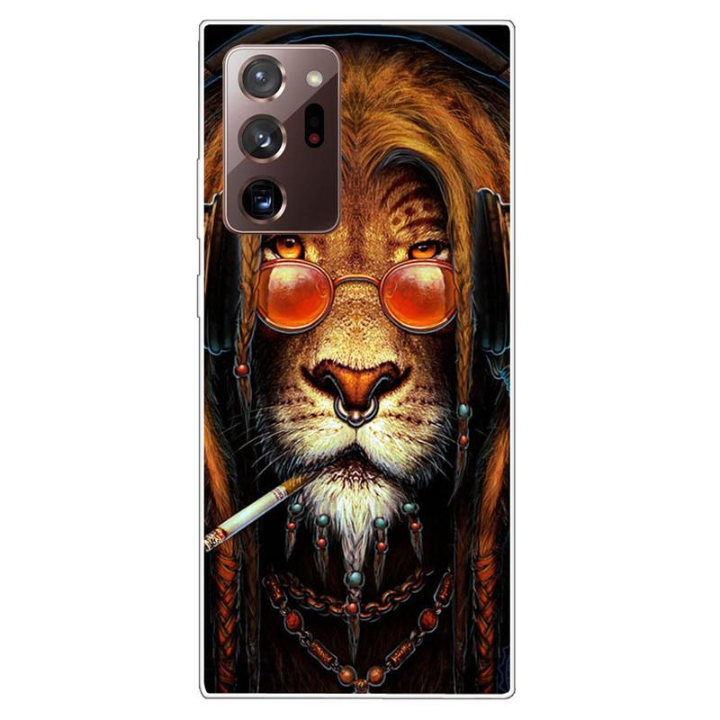 Soft Cover For Samsung Note 20 Ultra Case S20 FE TPU Print Cat Silicone Cases for Samsung Galaxy Note20 M52 5G Funda Coque Clear