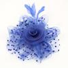 Lady Elegant Exquisite Little Hat Feather Flower Headdress Hair Ornaments for Wedding Banquet