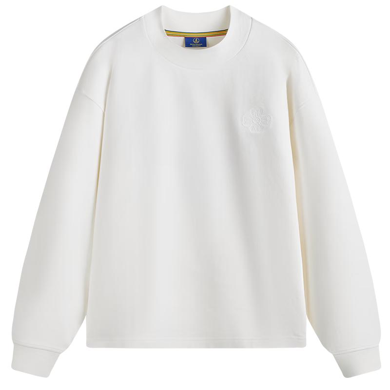 NVG·YOUNG Women's Cotton Blend Round Neck Sweatshirt