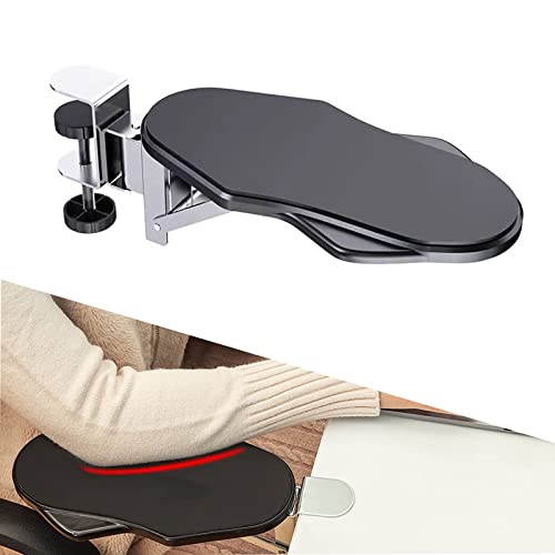 

Ergonomic Folding Desk Extender, Desktop Extender with Armrest and Mouse Table, Easy Installation, Relieves Fatigue, Ideal for Home and Office