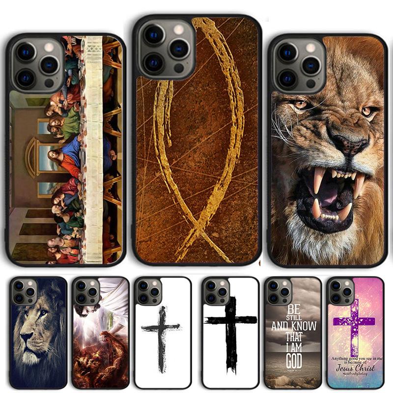 Bible Jesus Christ Christian Cross Phone Case Cover For iPhone 17 Air 15 16 14 13 12 Pro Max 11 Pro Max Plus Coque