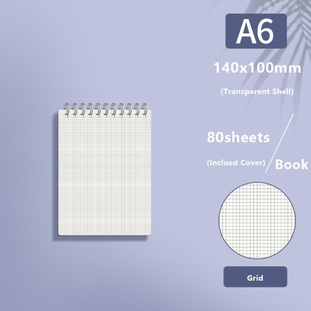 Grids/Blank/Horizontal Line Spiral Notepad Flip Over Design Memo Pad  School Office Supplies