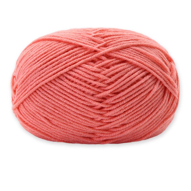 1Roll 4ply Milk Cotton Knitting Combed Yarn Wool Yarn For DIY Hand Knitted Crochet Craft Scarf Sweater Clothes Dolls Hats Supply