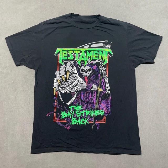 

Винтажная футболка TESTAMENT Bay Strikes Back Осенний тур 2022 Унисекс S-5XL TR024 Унисекс футболка L