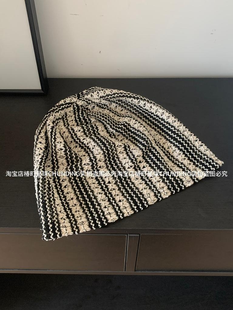 Cold Hat, Lightweight, Autumn, Breathable Toe Cap, Women's Spring and Summer, Hollow Design, Hand Hook, Big Head Circumference, Pile Cap