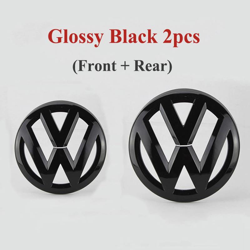 

2pcs ABS Car Front Grill Emblem Rear Trunk Badge Logo for Volkswagen VW Golf 5 6 7 7.5 8 MK5 MK6 MK7 MK8 Polo Passat B8 Scirocco Golf 5