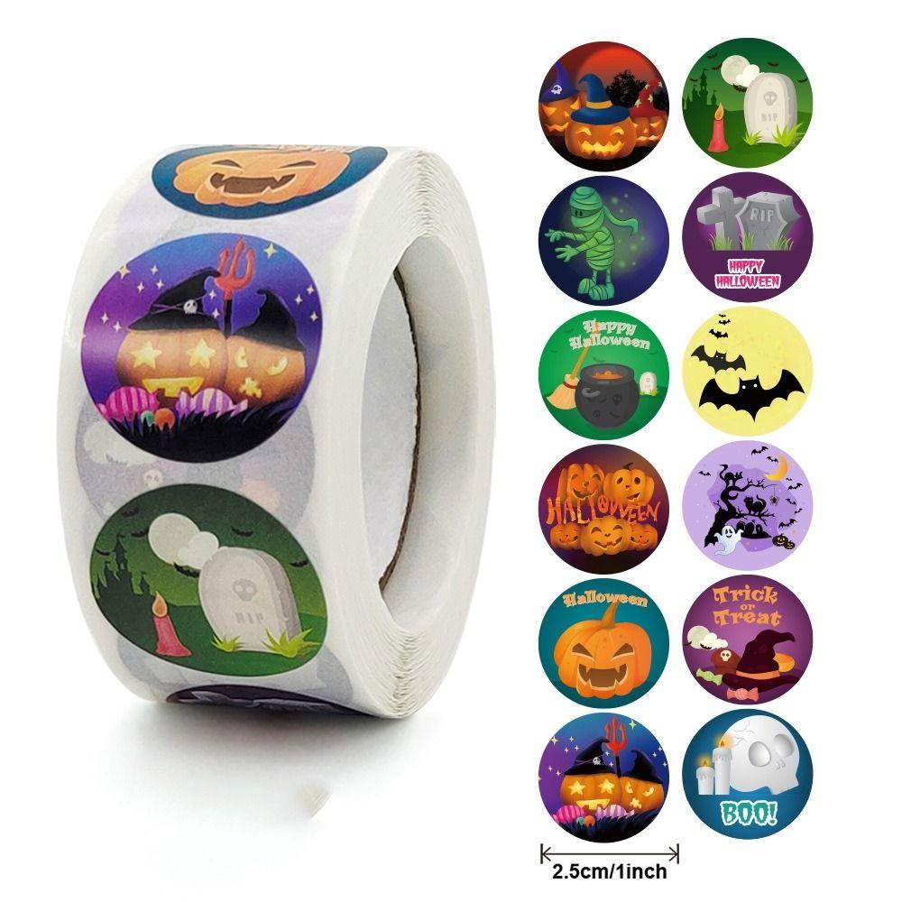 

Пакеты для конфет Наклейки-ярлыки Тыква Упаковочная этикетка Упаковочная коробка Наклейка Хэллоуинские наклейки Хэллоуин Style 4