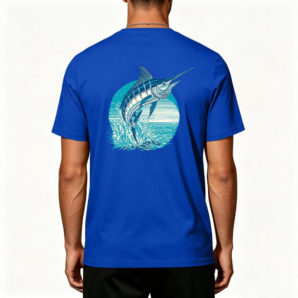 Men's Outdoor Fishing T Shirt Short Sleeve UPF 50 Plus Sun Protection Cooling Stretch Fabric Sports Top