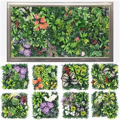 Flower Artificial Plant Wall Panel DIY Simulation Maple Plant Sheet  Background Wall Decoration