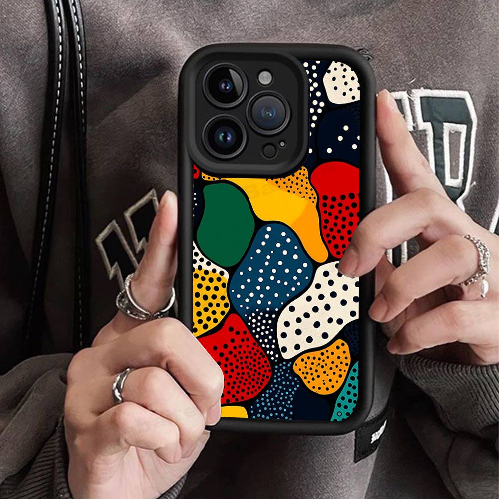 Japanese Y-Yayoi K-Kusama Art TPU Phone Cover For Iphone 17 16 15 14 13 12 11 Pro Max Plus Case Cover