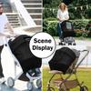 Pare-soleil universel pour poussette, accessoires pour poussette bébé, protection solaire respirante, capote pour poussette, parasol léger pour landau, noir