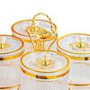 Divided Snack Serving Bowls Organizer Food Storage Box,Dry Fruit Tray with Lid,Creative,Fruit Serving Platter, for Fruit Kitchen
