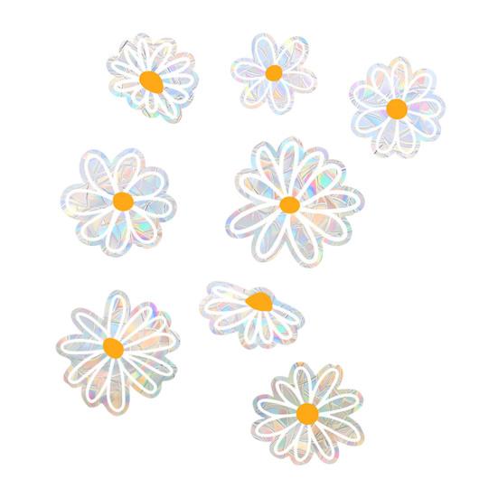 Static Glass Sticker Sun Protection UV Blocking Privacy Film with Colorful Rainbow Light Effect Glue-Free Electrostatic Reusable Window Cover