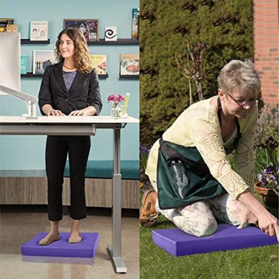 Yes4All Schaumstoff Übungsmatte Extra Importiert von von CAAI Pad/Balance Pad, Lila, Groß, 48x38x5.7cm (17.5x15.5x2.2in) [Offiziell Japan]