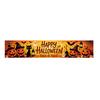 Outdoor Hanging Banners Halloween Fence Banner, 118 x 20 Inch Large Yard Sign Banner Flag, Scary Trick or Treat Party Decor Backdrop Decoration