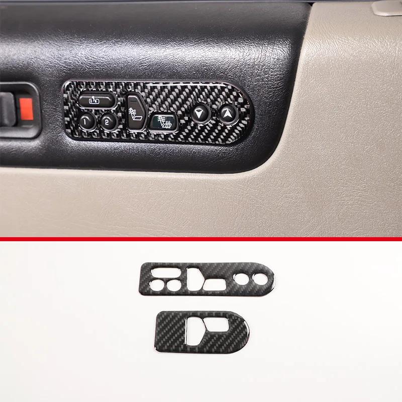 

Soft Carbon Fiber For Hummer H2 2003-2007 Car Interior Door Panel Armrest Trim Strip Seat Heating Switch Sticker Car Accessories