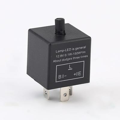 3Pins Car Motorcycle Led Flasher Relay 12V Universal Electronic Adjustable Flash