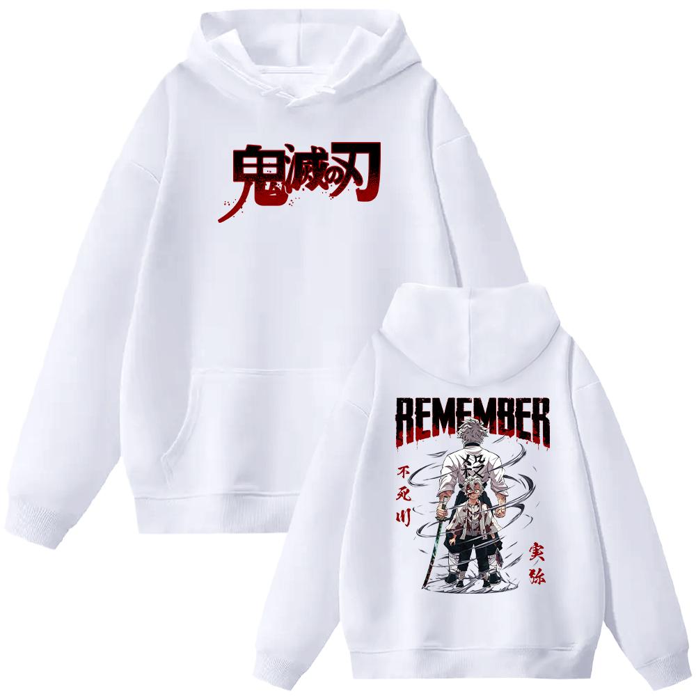 Аниме Demon Slayer Shinazugawa Sanemi Графический принт с капюшоном для мужчин и женщин — фото 3