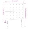 VidaXL Tête de Lit à LED Meuble de Chambre à Coucher Accessoire de Lit Simple Tête de Cadre de Lit Intérieur Gris Clair 3122848