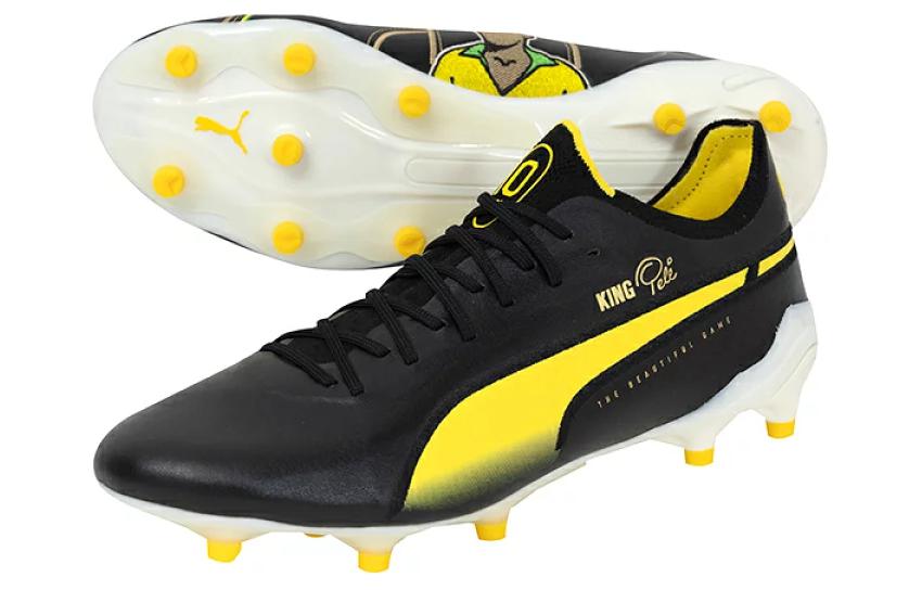 PUMA King Ultimate Pel FG/AG 'Black Yellow' 107825-01