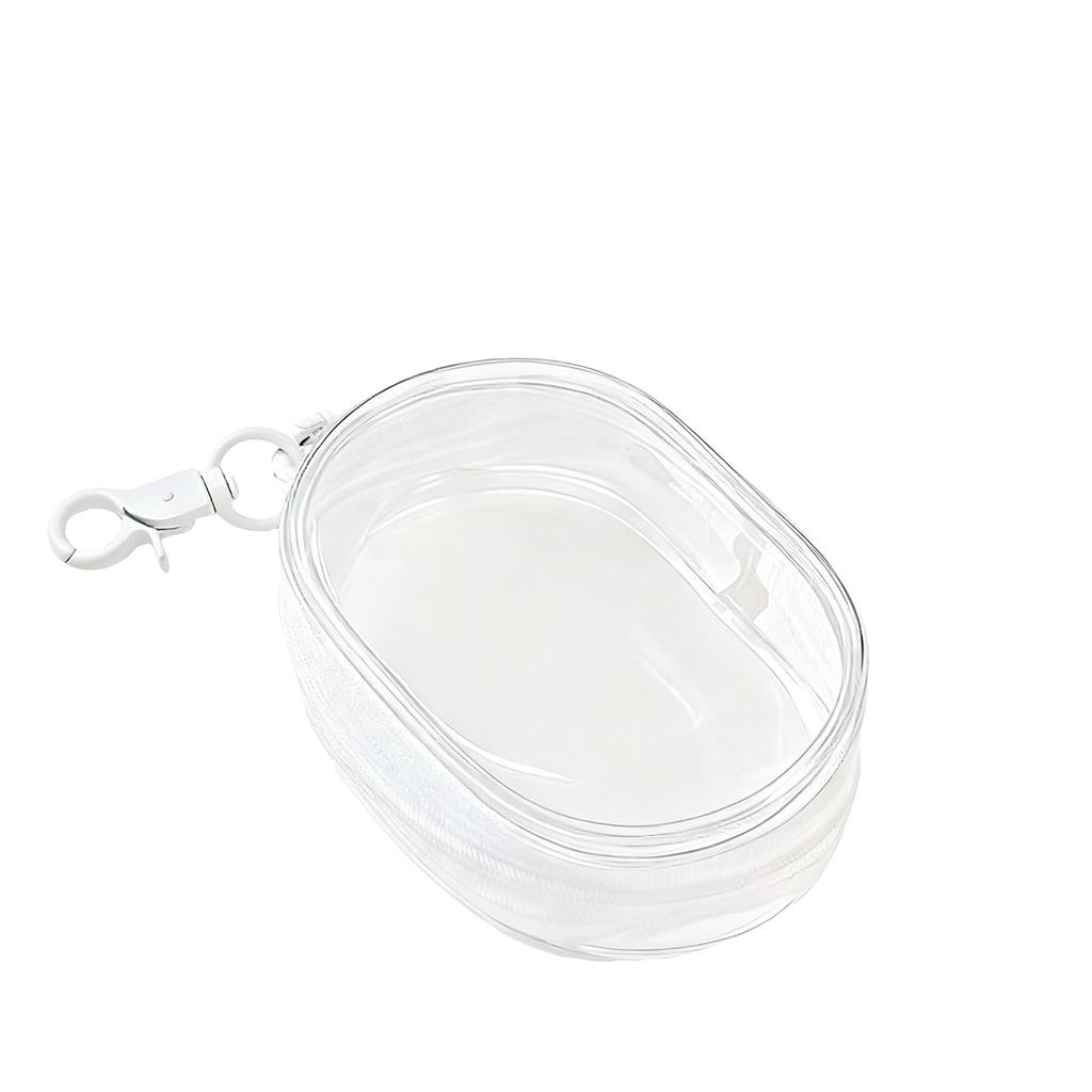 Transparent Cable Organizer Box Conveniently Stores Cables, Chargers, And Accessories While Traveling Offers A Visually Appealing Solution