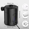 Electric Airs Pump Portable Quickly Airs Mattress Pump with 3 Nozzles Fast Inflates Deflate Pump for Pool Toy Enduring