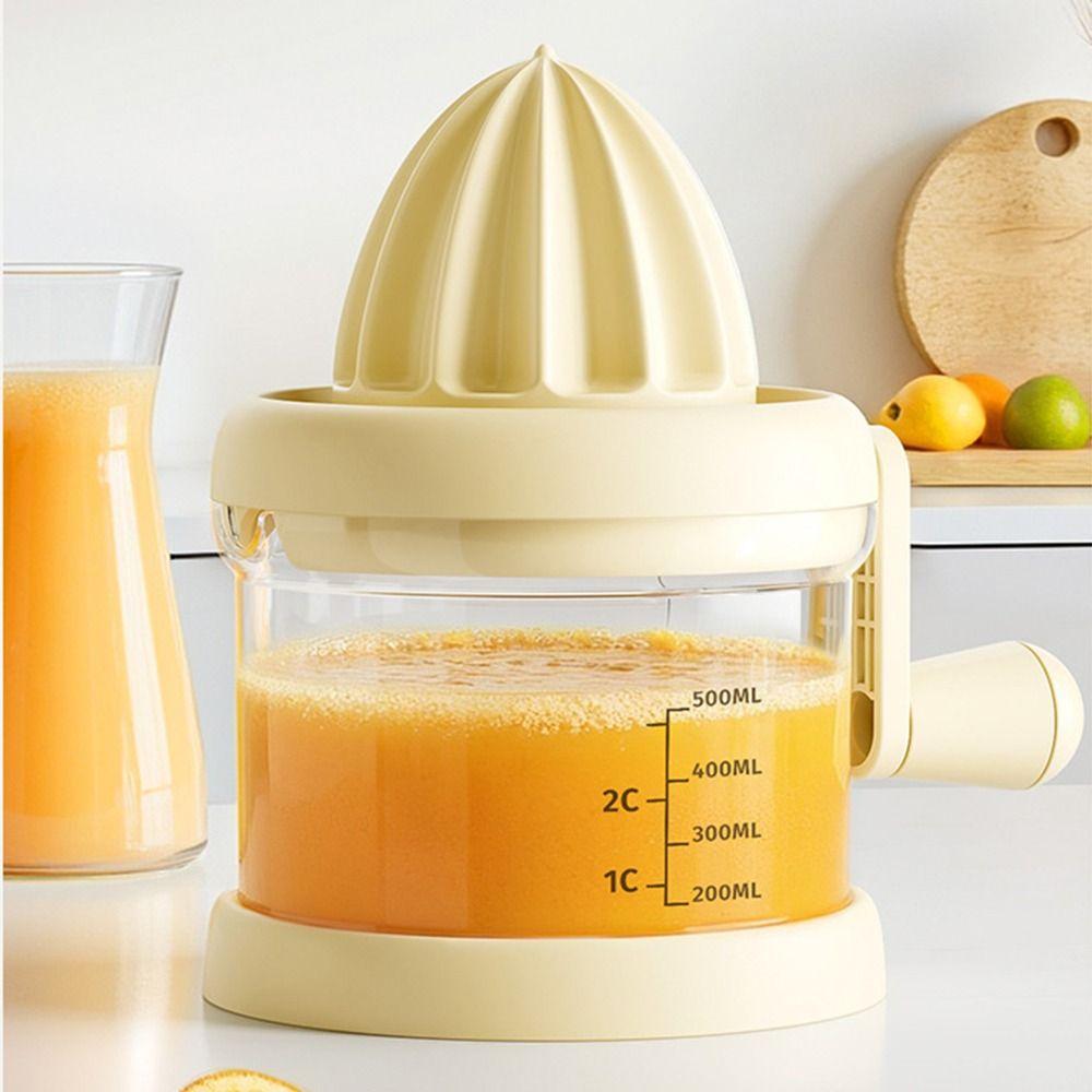with Cover Manual Fruit Juicer Scale Measure Fruit Residue Separator Hand Press Squeezer  Home Use