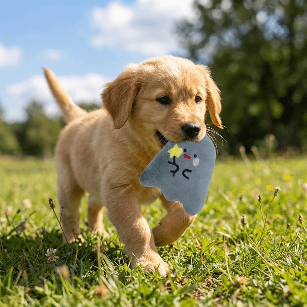 Blaffende Hond Knuffel Kauwspeeltje Zacht Pluche Hond Halloween Speelgoed Piepend Puppy Speeltje Tandenpoetsen