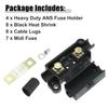 uxcell 80A Fuse Kit 4 ANS Holder 7x80 AMP Fuse 8 Heat Shrink 8 Cable Lugs for Car Dual