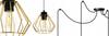 Golden Spider Ceiling Hanging Lamp, Wire Plafon