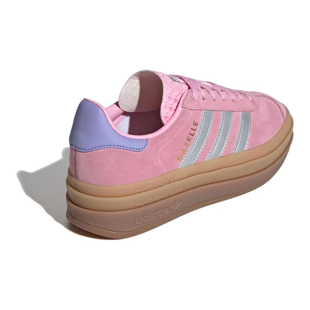 Adidas Gazelle Bold J True Pink Silver Purple Kids Sneakers Silver-Metallic Light-Purple JH5539