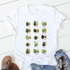 Avocado Funny Women T-Shirts Girl Harajuku Ullzang Graphic Cute Grunge Top Female T Shirt Summer Casual O-Neck Lady Tee Clothing