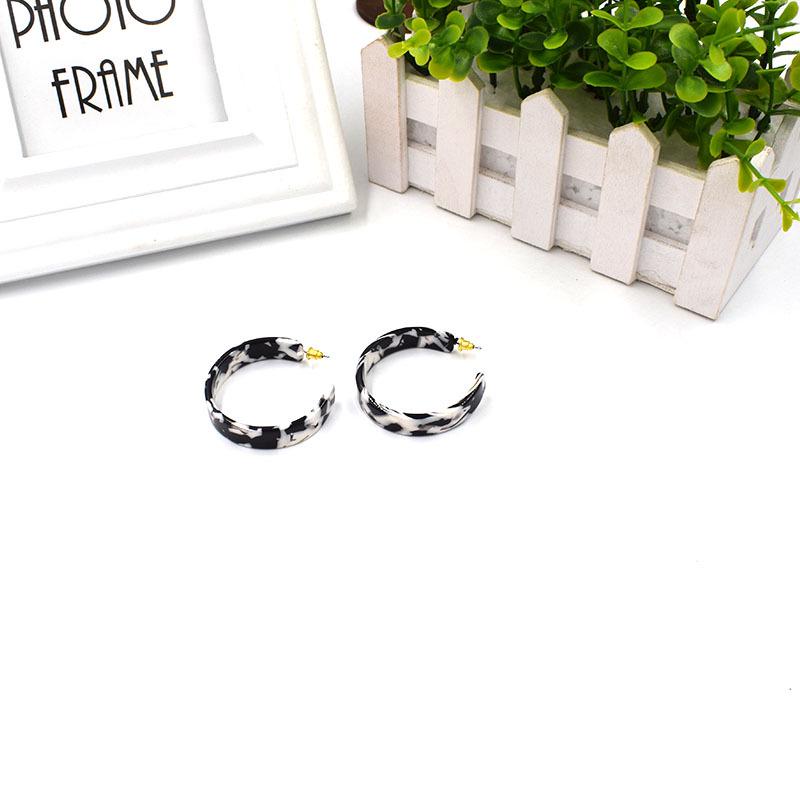 Japanese-Korean Style Minimalist Resin Acetate Stud & Drop Earrings for Women