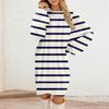 Women's Round Neck Casual Long Sleeve Plush Dresses