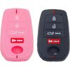 LemSa 2Pcs Silicone Key Fob Cover Case Protector Holder for Toyota 2026 2025 2024 2023 Tacoma Tundra Camry Corolla Crown Prius Venza Sequoia Grand