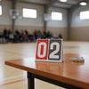 Flip Scoreboard Smooth Turning Tabletop Score Keeper Stainless Steel Rings Manual Turner for