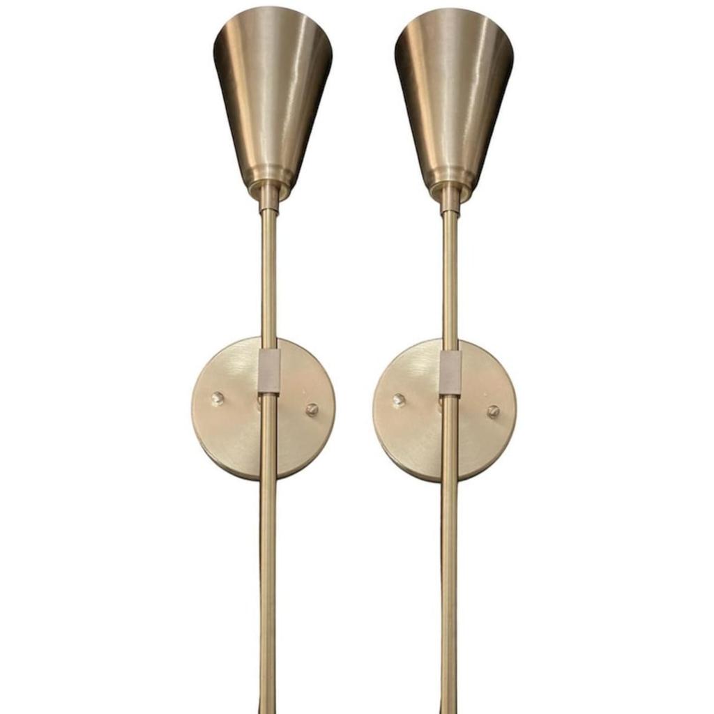 1 Light Modern Brass Wall Sconce - Sputnik Vanity Light Fixture For Kitchen Light and Bathroom