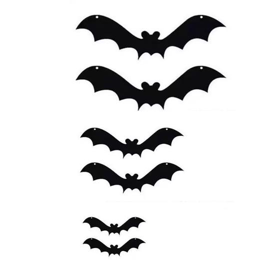 Mysteriöse Heimdekorationen Halloween 3D Leuchtende Fledermaus Wanddeko, Abnehmbare Filz Fledermaus Aufkleber, Verschiedene Montierte Verzierungen Größe, LED Leuchtend
