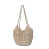 Large Capacity Hollow Knitted Bag Women's Summer New Shoulder Woven Bag Seaside Vacation Beach Bag
