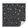 Graphite Gray Leather Wallpaper for Living Room and Bedroom 50x1000