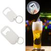2 Stück Flachflaschenöffner Getränkeflaschenöffner Schlüsselanhänger Edelstahl Flaschenöffner Schlüsselanhänger für Camping Partys
