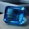 16 Ct CERTIFIED A++ Ocean Blue Aquamarine Loose Gemstone Natural Emerald Cut A2500