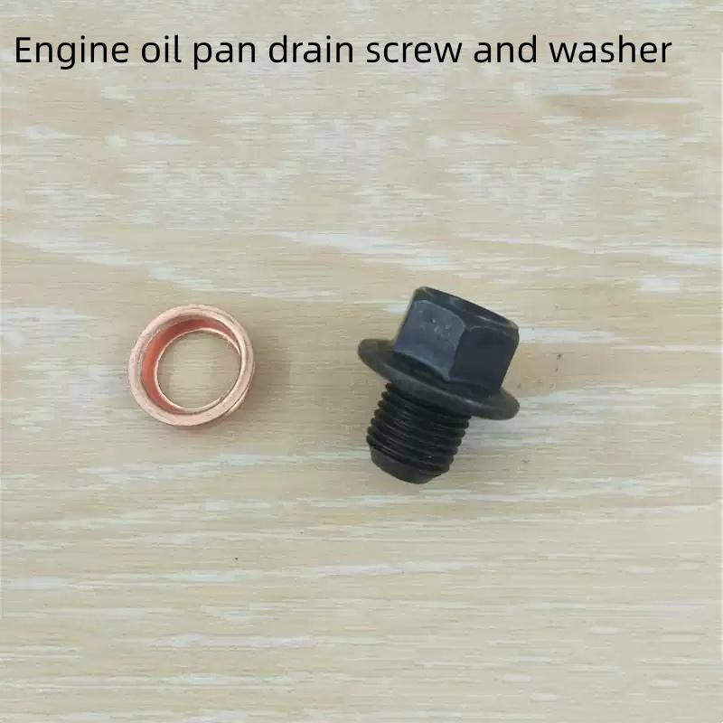 For NISSAN QASHQAI X-TRAIL LIVINA ALTIMA SUNNY TIIDA MARCH MURANO Engine Oil Pan Oil Drain Screw and Pad Copper Gasket